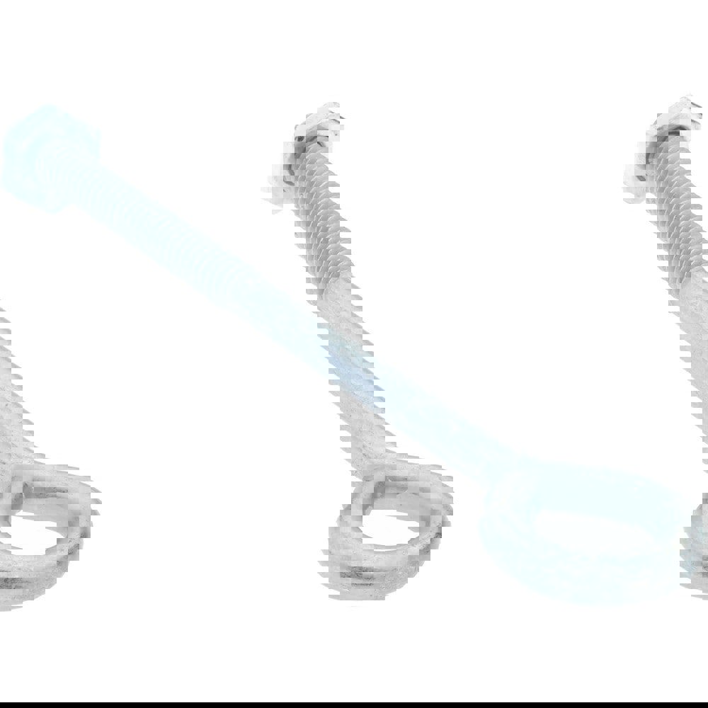 #10-24, Zinc-Plated Finish, Steel Wire Turned Open Eye Bolt